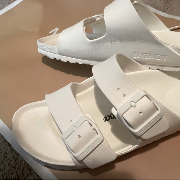 Birkenstock Shoes Birkenstock Arizona White Rubber Eva Sandal